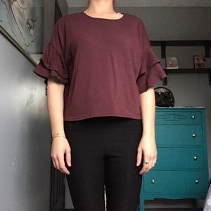 Shirt Ruffles on sleeves